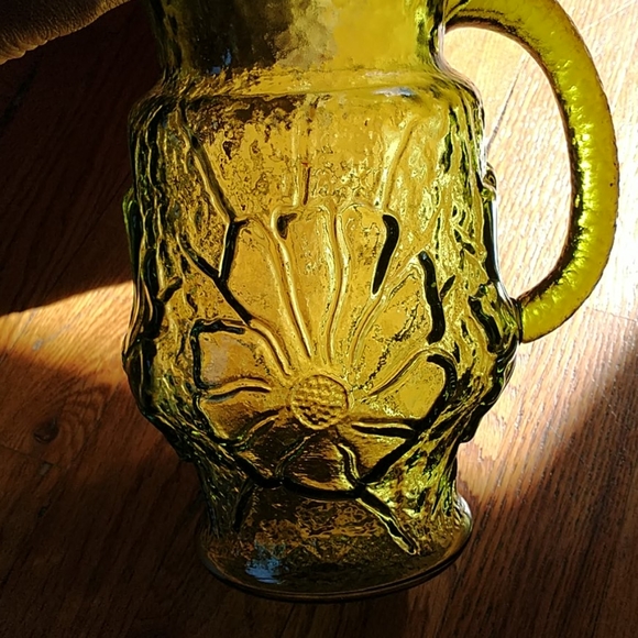 Vintage Green Glass Flower Vase Anchor Hocking - Picture 5 of 12